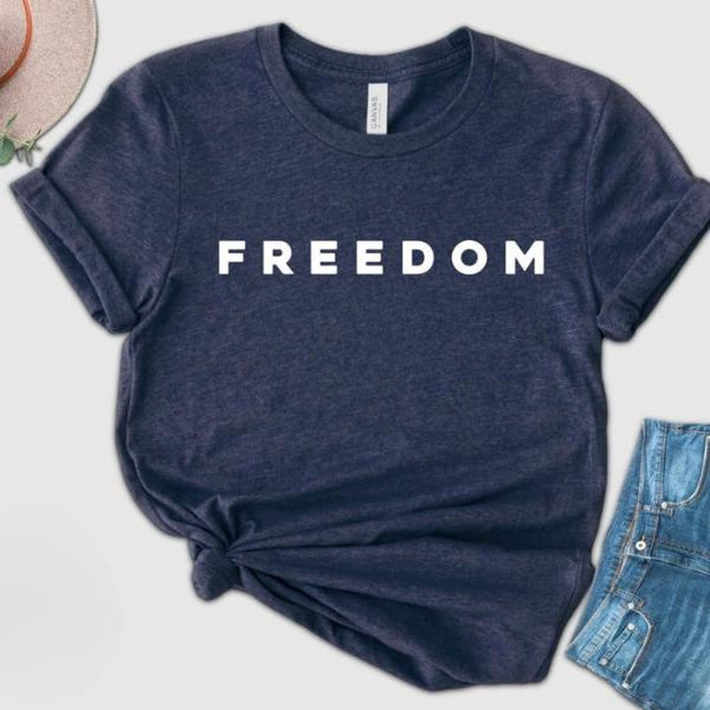 Freedom Graphic Tee Unisex Soft Cotton, Breathable & Stylish Design T-Shirt