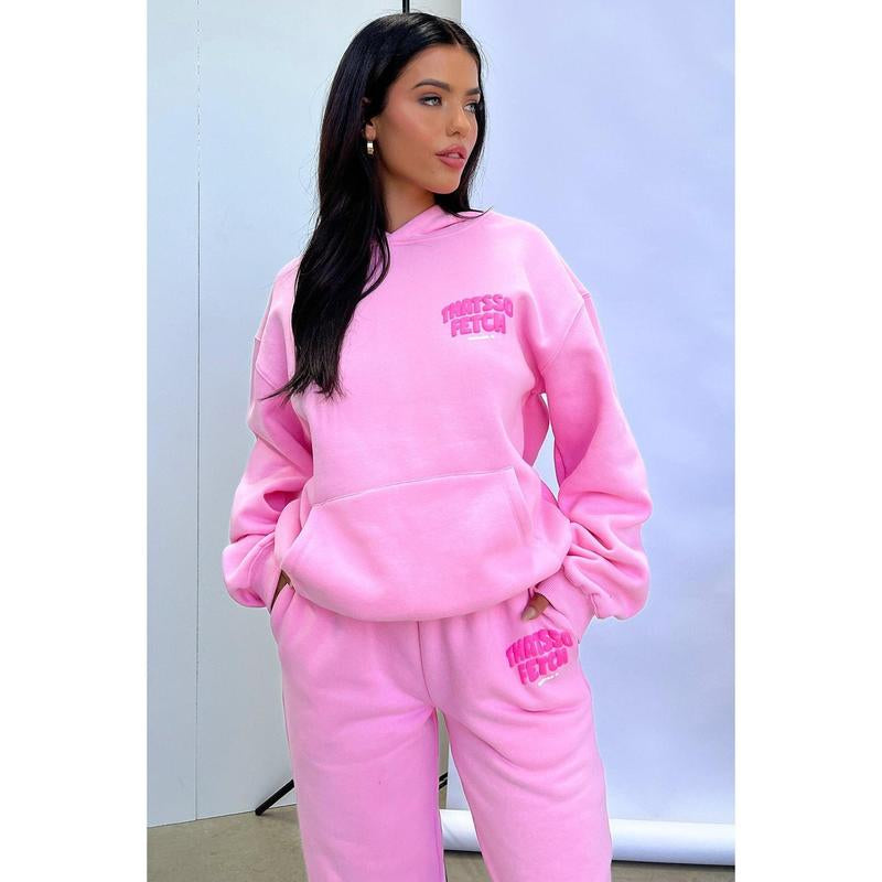 Sweatpants and a hoodie set - Pink