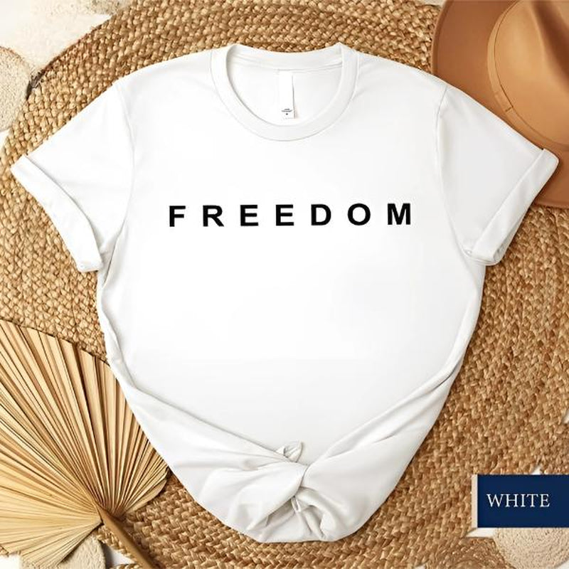 Freedom Graphic Tee Unisex Soft Cotton, Breathable & Stylish Design T-Shirt