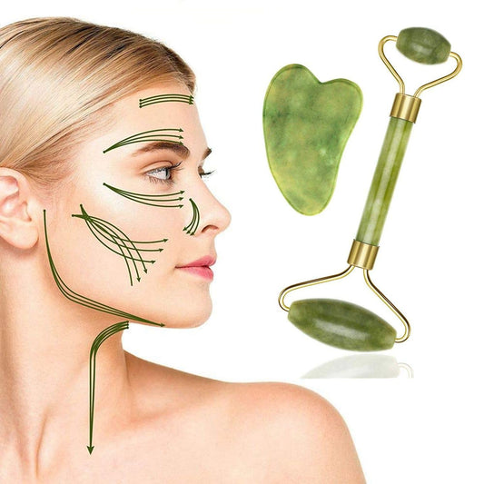 Jade Roller for Face , Eye, Neck, Body for Skin Tightening 