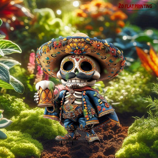 🎃 VIRAL Halloween Skull,Waterproof Acrylic Garden Decoration
