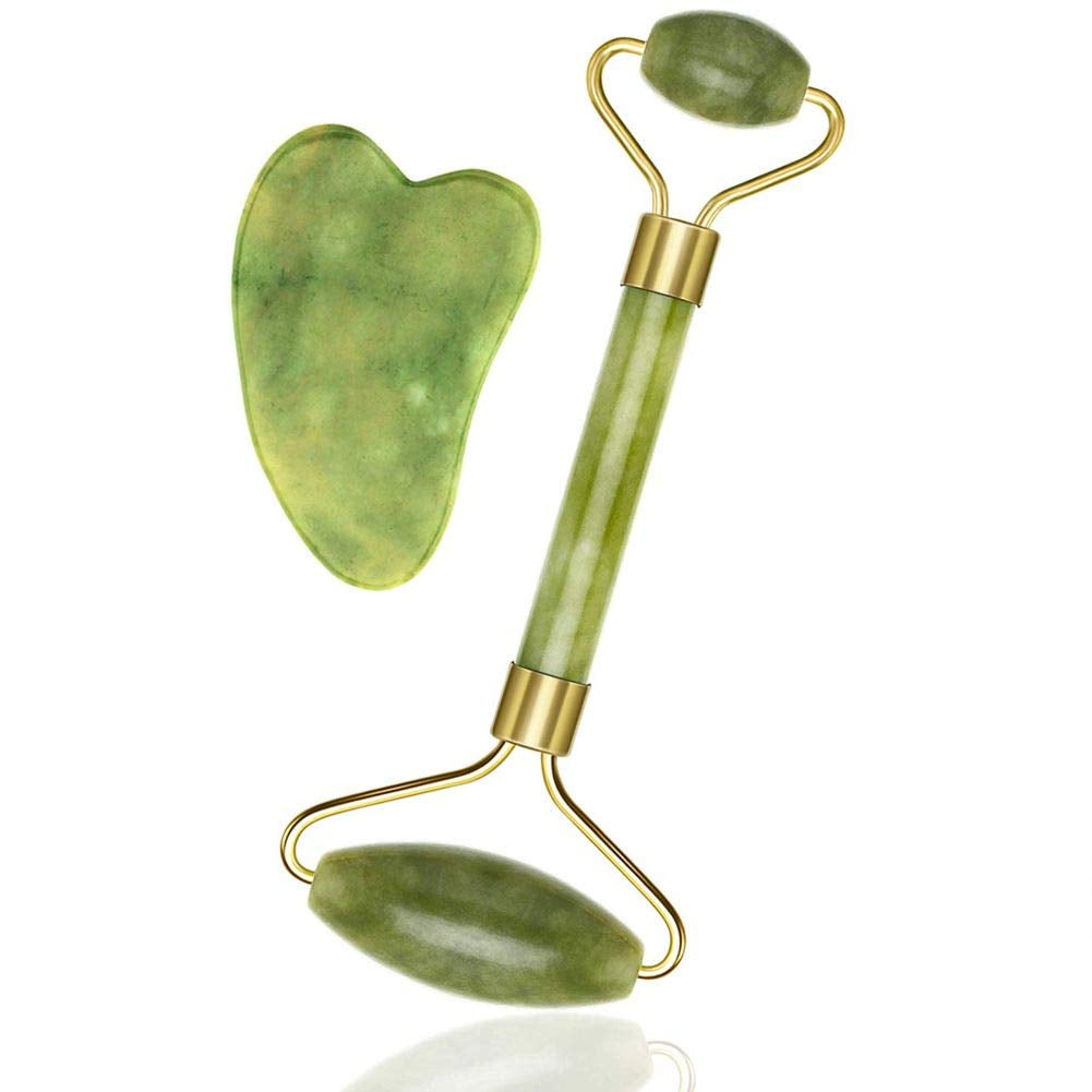 Jade Roller for Face , Eye, Neck, Body for Skin Tightening 