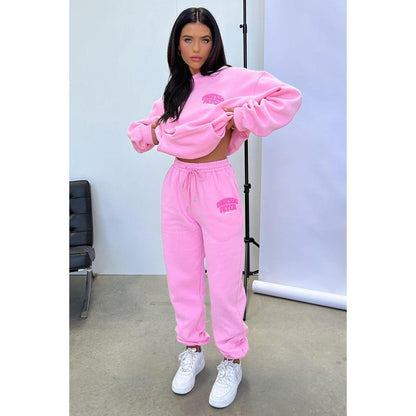 Sweatpants and a hoodie set - Pink
