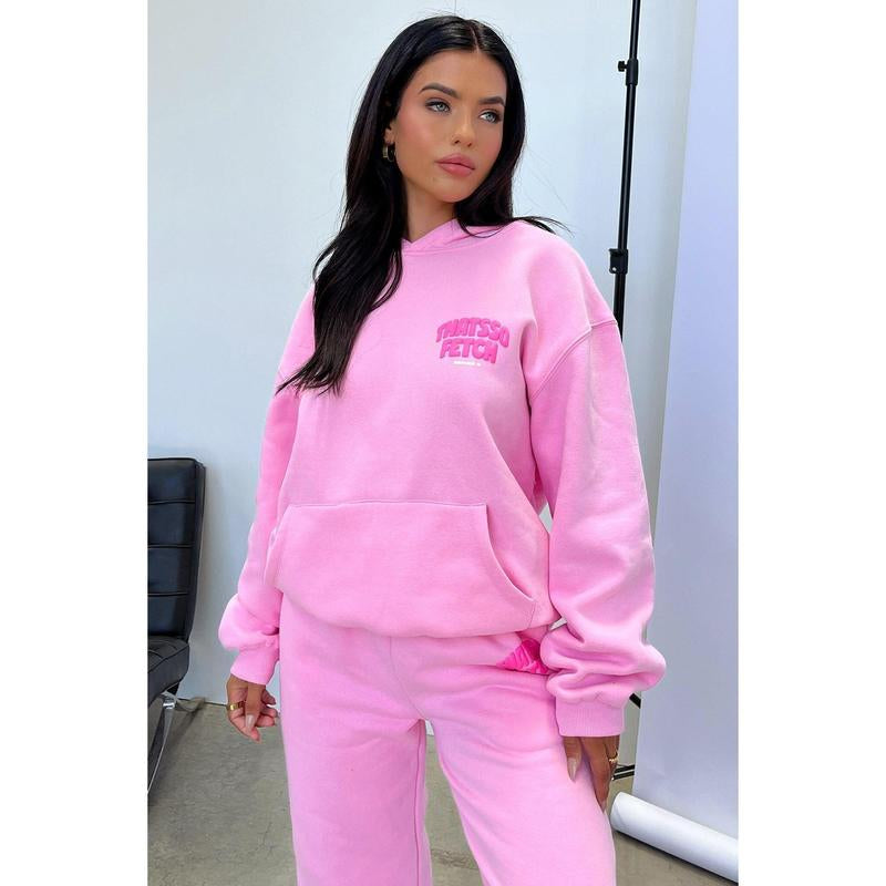 Sweatpants and a hoodie set - Pink