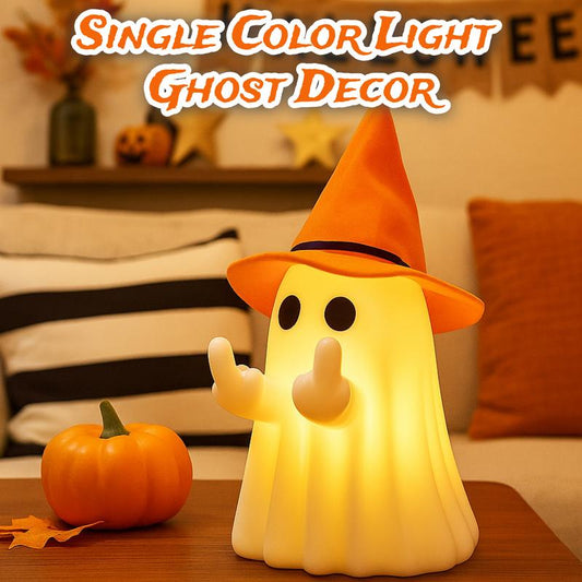 Glow in the Dark Middle Finger Scary Halloween Decor with Detachable Halloween Hat